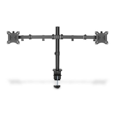 13. DIGITUS UCHWYT BIURKOWY PODWÓJNY Z ZACISKIEM 2XLCD MAX. 32" MAX. OBCIĄŻENIE 2X 8KG UCHYLNO-OBROTOWY CZARNY DA-90400