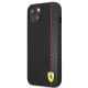 2. Etui Ferrari On Track Carbon Stripe na iPhone 13 mini - czarne
