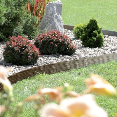 11. PALISADA OGRODOWA OBRZEŻE TRAWNIKOWE BORDER WIKLINA 390CM SZARY KAMIEŃ