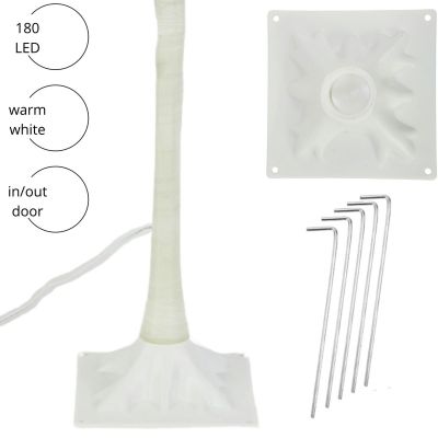 4. DRZEWKO DEKORACYJNE 180LED 150CM WHITE LUCA