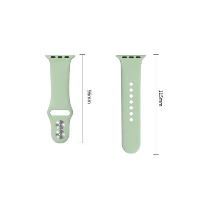 3. Pasek Tech-Protect Silicone na Apple Watch 40 / 41 / 42 mm - jasnozielony