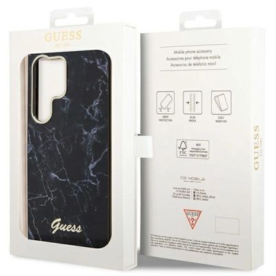 15. Etui Guess Marble Collection na Samsung Galaxy S23 Ultra - czarne