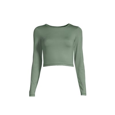 2. Koszulka CASALL Crop Long Sleeve dusty green