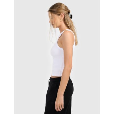4. Top slim z prążkowanej dzianiny damski 4F 4FRAW25TSLEF310-10S