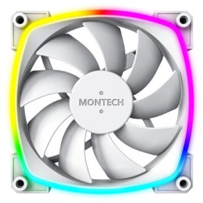 7. Wentylator Montech AX120 PWM ARGB, 3 szt., Biały - 120mm