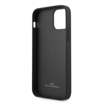 7. Etui BMW Leather Deboss na iPhone 12 Pro Max - czarne