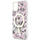 6. Etui Guess Flower MagSafe na iPhone 11 / Xr - różowe