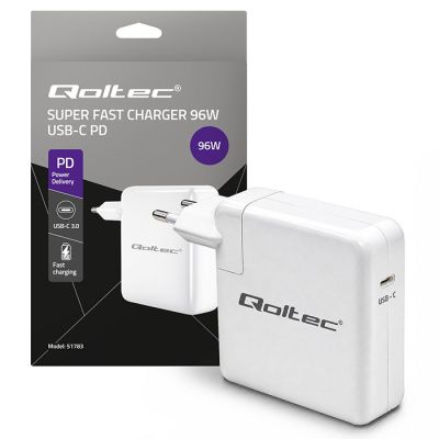 4. QOLTEC ŁADOWARKA 96W | USB-C | 5-20V | 3-4.8A