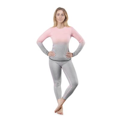 23. Bielizna termoaktywna Spokey Flora Set Lady Termo SM VT W 6114300000 szaro-różowa