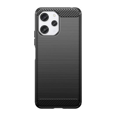 7. Elastyczne etui wzór karbon do Xiaomi Redmi 12 Carbon Case - czarne