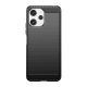 7. Elastyczne etui wzór karbon do Xiaomi Redmi 12 Carbon Case - czarne