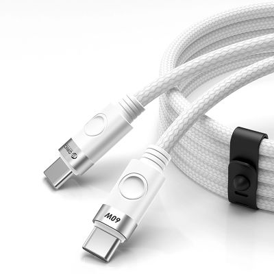 Kabel Orico CDX 60W 3A Power Delivery USB-C - USB-C 1m - biały
