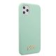 5. Etui Guess Silicone Vintage Gold Logo na iPhone 11 Pro Max - zielone