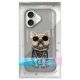 11. Etui Nimmy Glasses Cool Dog na iPhone 16 - szare