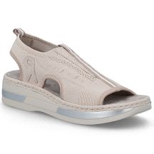 Sandały damskie na platformie wsuwane różowe Rieker V59B5-31