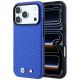 Etui BMW M Carbon Printed Ring MagSafe na iPhone 17 Pro Max / 18 Pro Max - niebieskie