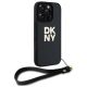 3. Etui DKNY Wrist Strap Stock Logo na iPhone 16 Pro Max - czarne