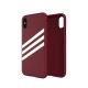 7. Etui Adidas OR Moulded PU Suede na iPhone X / XS - burgundowe