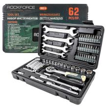 ROCKFORCE ZESTAW KLUCZY     1/4" 62el.