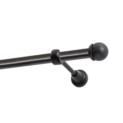 KARNISZ POJEDYNCZY FI 19 MM CZARNY 320 CM GAŁKA MAX KOWALSKI