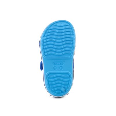 7. CROCS CROCBAND CRUISER SANDAL T KIDS VENETIAN/BLUE BOLT 209424-4MO