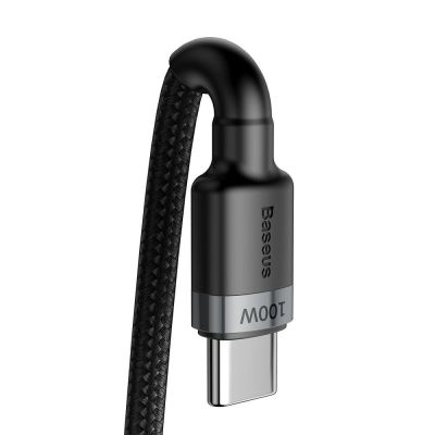 2. Kabel Baseus CATKLF-ALG1 USB-C - USB-C PD QC 100W 5A 2m - szary