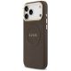 2. Etui Guess Peony Hot Stamp MagSafe na iPhone 17 Pro Max - brązowe