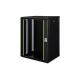 10. Digitus Szafa sieciowa wisząca Unique 19" 16U rack 600x450, drzwi szyba, czarny, niedzielona, złożona, 100kg