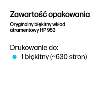 4. HP Oryginalny błękitny wkład atramentowy 953