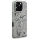 4. Etui Karl Lagerfeld Grained Pattern & Logo MagSafe na iPhone 16 Pro - szare