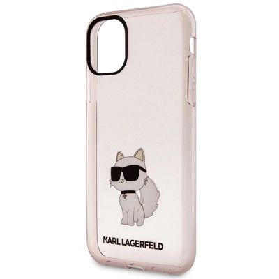 6. Etui Karl Lagerfeld Ikonik Choupette na iPhone 11 / Xr - różowe