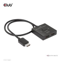 CLUB3D CSV-1384 przełącznik KVM Czarny
