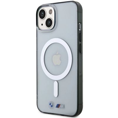 2. Etui BMW Silver Ring MagSafe na iPhone 14 Plus - przezroczyste