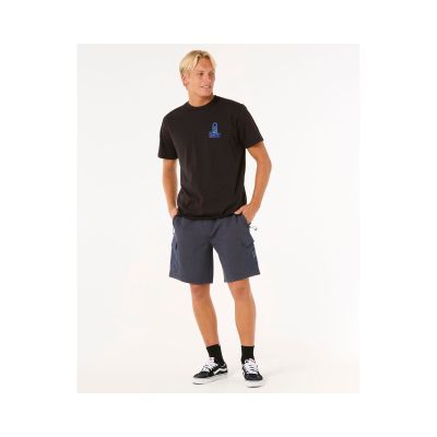 4. Koszulka RIP CURL Vaporcool Search Stack Tee czarny