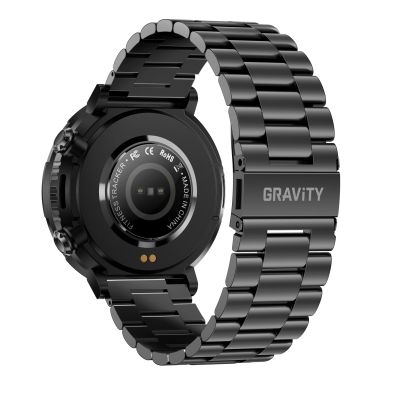 6. Smartwatch Gravity GT21-1+ Czarny Pasek Silikonowy