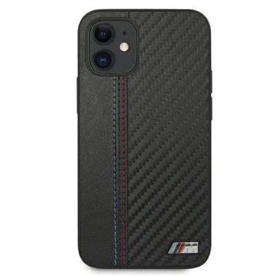 3. Etui BMW M Collection PU Carbon Stripe na iPhone 12 mini - czarne