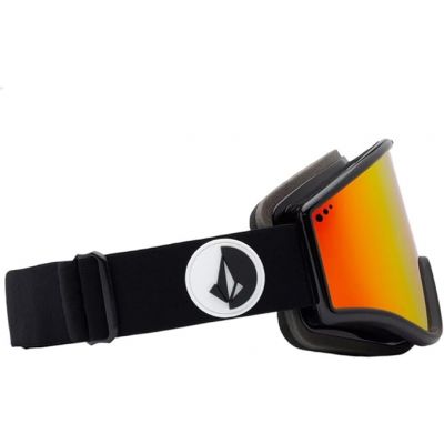2. Gogle snowboardowe damskie/męskie Volcom Yae sportowe narciarskie ochrona UV czerwone (VG0722300)