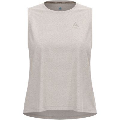 2. Koszulka tech. bez rękawów damska ODLO Tank crew neck ESSENTIAL LINENCOOL beżowa