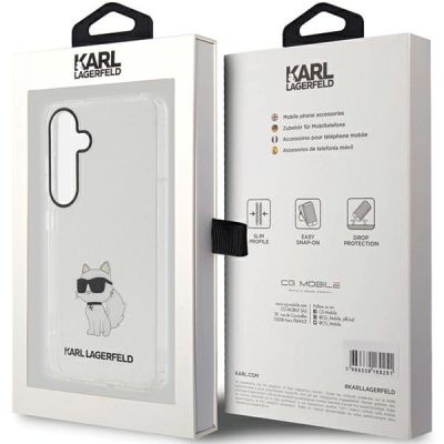 8. Etui Karl Lagerfeld IML Choupette na Samsung Galaxy S24+ - przezroczyste