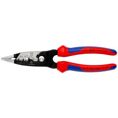 3. Knipex 13 72 200 ME narzędzie do zdejmowania izolacji Czarny, Niebieski, Czerwony, Stal nierdzewna