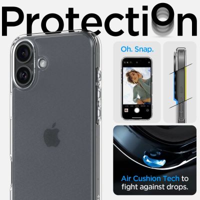 12. Spigen Ultra Hybrid na iPhone 16 - przezroczyste