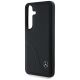 6. Etui Mercedes Leather Curved Stitches na Samsung Galaxy S25 - czarne