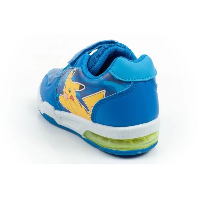 5. Leomil buty sportowe dziecięce sneakersy Pokemon lekkie na rzep LED niebieskie