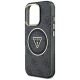 6. Etui Guess IML Metal Glitter 4G Circle Triangle MagSafe na iPhone 16 Pro - czarne