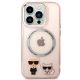 3. Etui Karl Lagerfeld Karl&Choupette Aluminium MagSafe na iPhone 14 Pro Max - różowe