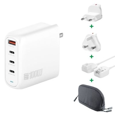 7. 4smarts Ladegert GaN Flex Pro 100W 3 USB-C+1 USB-A. Podróż