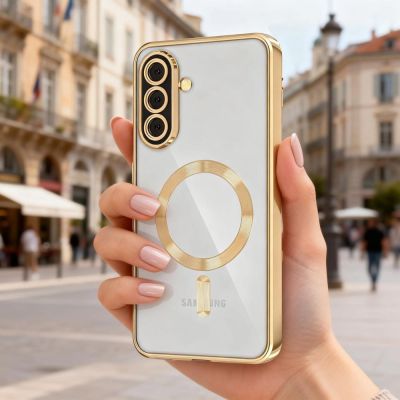 2. Etui Tech-Protect MagFlex MagSafe na Samsung Galaxy A37 5G - przezroczysto-złote