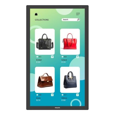 Philips 3000 series 32BDL3751T/00 signage display Interaktywny płaski panel 80 cm (31.5") LCD Wi-Fi 350 cd/m2 Full HD Czarny Ekran dotykowy Procesor wbudowany Android 24/7