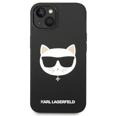 3. Etui Karl Lagerfeld Silicone Choupette Head MagSafe na iPhone 14 Plus - czarne