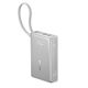 Powerbank Baseus PicoGo 10000mAh 45W z wyświetlaczem cyfrowym z wbudowanym kablem USB-C - tytanowy